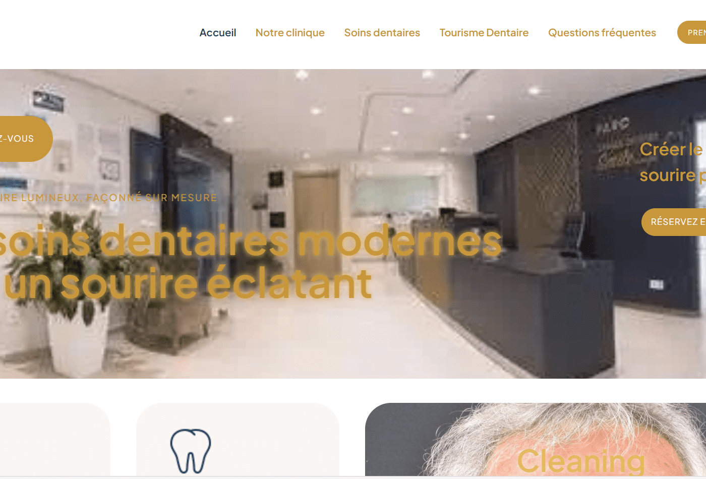 Clinique Dentaire Parc Center – Dental Clinic Website
